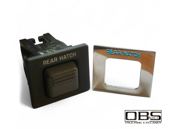 Billet Dashboard Consul Blanking Plate - REAR HATCH (Single Engraved Unit)