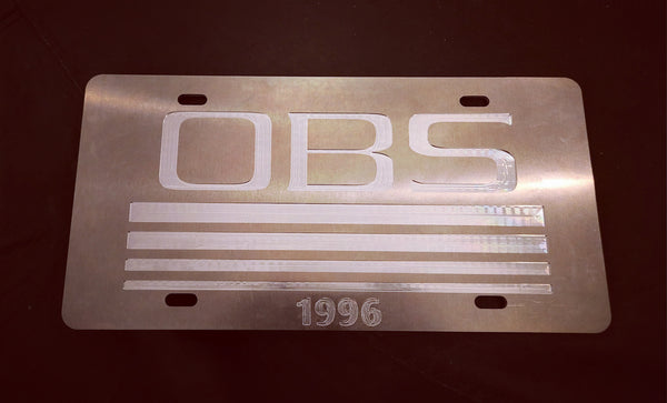 OBS Billet License Plate - Year Specific - Sold Individually