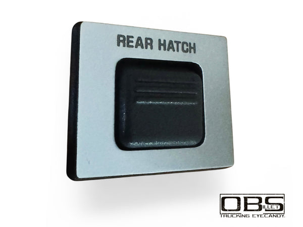 Billet Dashboard Consul Blanking Plate - REAR HATCH (Single Engraved Unit)
