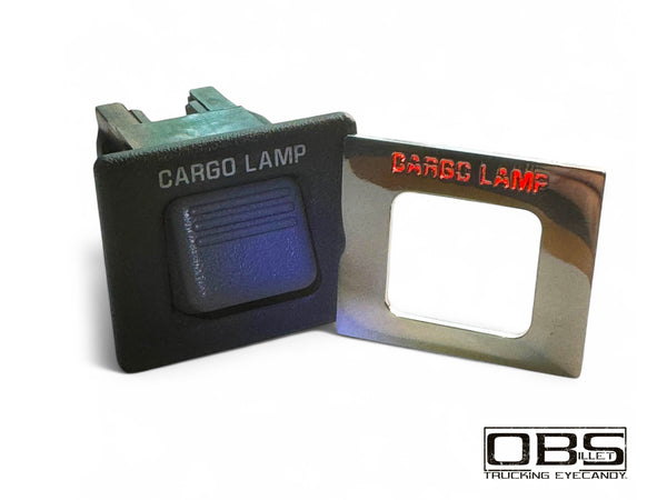 Billet Dashboard Consul Blanking Plate - CARGO LAMP (Single Engraved Unit)