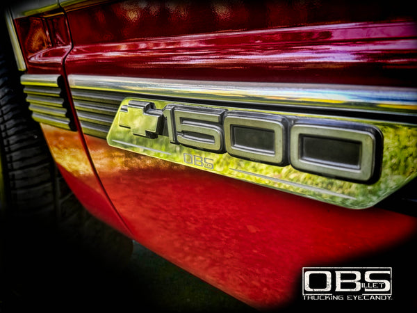 OBS Door Side Mounted Emblem Plates- Year Specific - Sold as a Pair