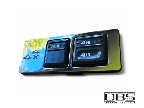 Billet Dashboard Consul Blanking Plate - 4x4 (Single Engraved Unit)