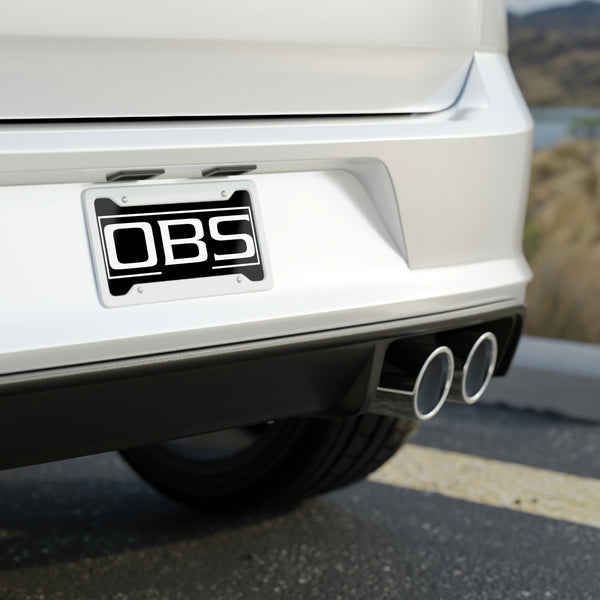 OBS - Black License Plate