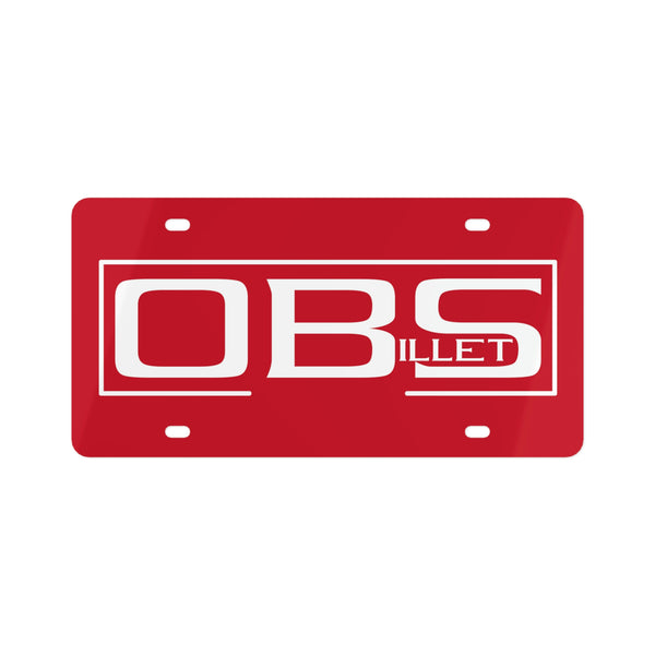 OBS Billet - Red License Plate