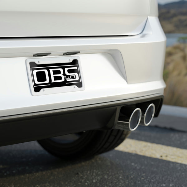 OBS Billet -  Black License Plate