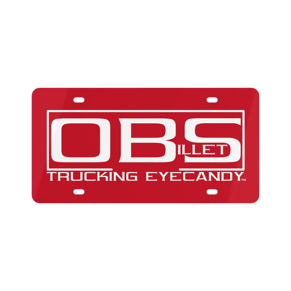 OBS Billet™ - Red (Trucking Eyecandy™) License Plate