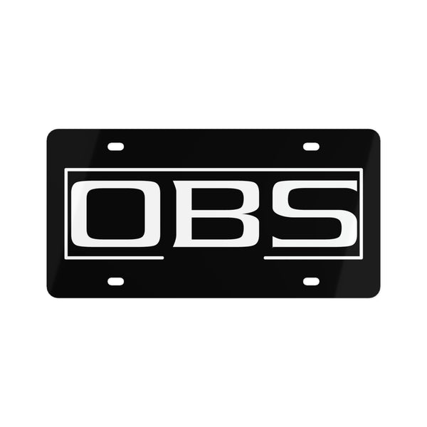 OBS - Black License Plate