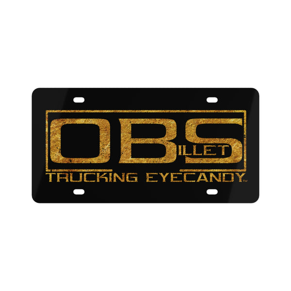 OBS Billet™ - Gold (Trucking Eyecandy™) License Plate