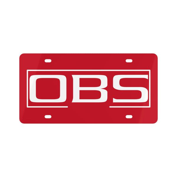 OBS - Red License Plate